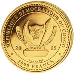 Gold Ounce 2015 Big Five - Lion: Photo Coin, Congo, Democratic Republic of the, Gold Ounce 2015 Big Five - Lion / thumbnail