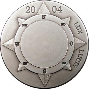 Congo, Democratic Republic of the / Ten Francs Silver 2004 Compass - reverse photo