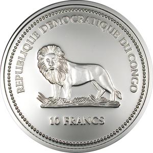 Congo, Democratic Republic of the / Ten Francs Silver 2003 Skunk - obverse photo