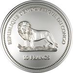 Ten Francs Silver 2003 Skunk: Photo Coin, Congo, Democratic Republic of the, Ten Francs Silver 2003 Skunk / thumbnail