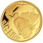 Gold Ounce 2013 Big Five - Rhino: Photo Coin, Congo, Democratic Republic of the, Gold Ounce 2013 Big Five - Rhino / thumbnail