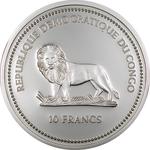 Ten Francs Silver 2004 Octopus: Photo Coin, Congo, Democratic Republic of the, Ten Francs Silver 2004 Octopus / thumbnail