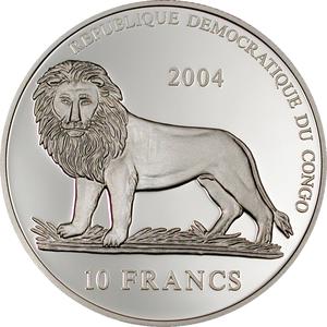 Congo, Democratic Republic of the / Ten Francs 2004 Ferrari - obverse photo