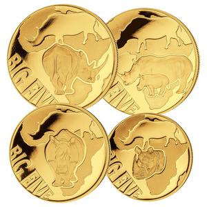 Congo, Democratic Republic of the / Gold Ounce 2013 Big Five - Rhino - reverse photo