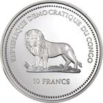 Ten Francs Silver 2005 Benedict XVI Cologne: Photo Coin, Congo, Democratic Republic of the, Ten Francs Silver 2005 Benedict XVI Cologne / thumbnail