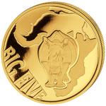 Gold Ounce 2013 Big Five - Rhino: Photo Coin, Congo, Democratic Republic of the, Gold Ounce 2013 Big Five - Rhino / thumbnail