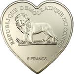 Five Francs 2005 Endless Love: Photo Coin, Congo, Democratic Republic of the, Five Francs 2005 Endless Love / thumbnail