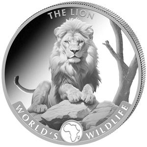 Congo, Democratic Republic of the / Silver Ounce 2025 World's Wildlife - The Lion - reverse photo