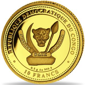 Congo, Democratic Republic of the / Gold Half Gram (2021) Graf von Stauffenberg - obverse photo