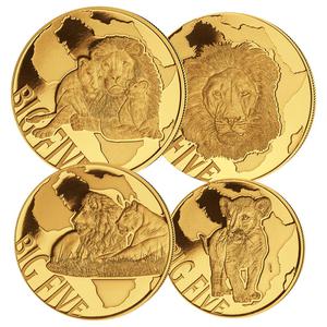Congo, Democratic Republic of the / Gold Ounce 2015 Big Five - Lion - reverse photo