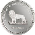 Ten Francs Silver 2003 Victoria Falls: Photo Coin, Congo, Democratic Republic of the, Ten Francs Silver 2003 Victoria Falls / thumbnail