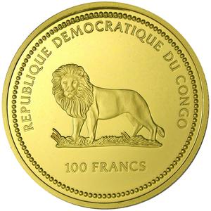 Congo, Democratic Republic of the / Gold Ounce 2002 Butterfly - Brown - obverse photo