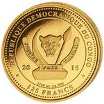 Gold Ounce 2015 Big Five - Lion: Photo Coin, Congo, Democratic Republic of the, Gold Ounce 2015 Big Five - Lion / thumbnail
