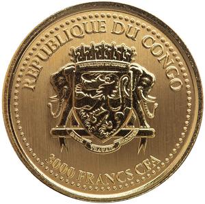 Congo, Republic of the / Gold Ounce 2023 Silverback Gorilla - obverse photo