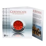 Silver Two Ounces 2016 Bohemia Glass: Photo Coin, Congo, Republic of the, Silver Two Ounces 2016 Bohemia Glass / thumbnail