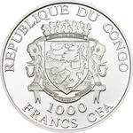 Silver Ounce 2011 Day of the Penates: Photo Coin, Congo, Republic of the, Silver Ounce 2011 Day of the Penates / thumbnail