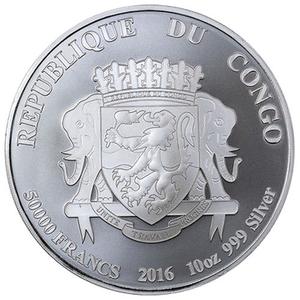 Congo, Republic of the / Silver Ten Ounces 2016 African Lion - obverse photo