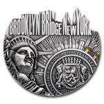 Silver Five Ounces 2022 Brooklyn Bridge: Photo Coin, Congo, Republic of the, Silver Five Ounces 2022 Brooklyn Bridge / thumbnail