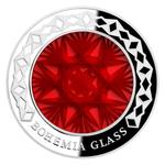 Silver Two Ounces 2016 Bohemia Glass: Photo Coin, Congo, Republic of the, Silver Two Ounces 2016 Bohemia Glass / thumbnail