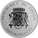 Silver Ounce 2013 Black Leopard: Photo Coin, Congo, Republic of the, Silver Ounce 2013 Black Leopard / thumbnail