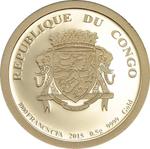 Gold Half Gram 2015 Big Horned Ram: Photo Coin, Congo, Republic of the, Gold Half Gram 2015 Big Horned Ram / thumbnail