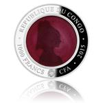 Silver Two Ounces 2015 Murano: Photo Coin, Congo, Republic of the, Silver Two Ounces 2015 Murano / thumbnail