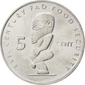 Cook Islands / Five Cents 2000 FAO - reverse photo