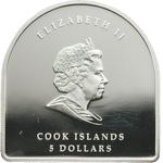 Five Dollars Silver 2009 Santiago de Compostela: Photo Coin, Cook Islands, Five Dollars Silver 2009 Santiago de Compostela / thumbnail