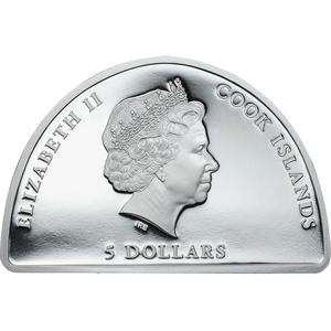 Cook Islands / Five Dollars Silver 2015 World Meeting of Families - obverse photo