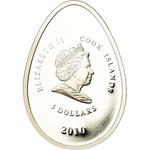 Five Dollars 2010 Yellow Egg: Photo Coin, Cook Islands, Five Dollars 2010 Yellow Egg / thumbnail