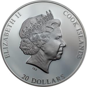 Cook Islands / Silver Three Ounces 2019 Apollo 11 - 50 Years Moon Landing - obverse photo