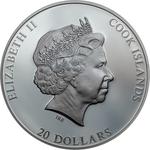 Silver Three Ounces 2019 Apollo 11 - 50 Years Moon Landing: Photo Coin, Cook Islands, Silver Three Ounces 2019 Apollo 11 - 50 Years Moon Landing / thumbnail