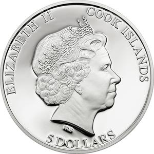 Cook Islands / Five Dollars Silver 2011 Marilyn Monroe - Coloured - obverse photo