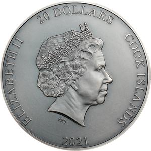 Cook Islands / Silver Three Ounces 2021 Cronus - obverse photo
