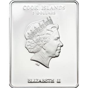 Cook Islands / Five Dollars Silver 2012 Virgin Mary Semistrelnaja - obverse photo