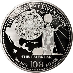 Cook Islands / One Ounce Silver 2014 The Calendar - reverse photo