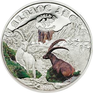 Cook Islands / Silver Half Ounce 2016 Alpine Ibex - reverse photo