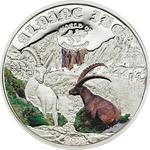 Silver Half Ounce 2016 Alpine Ibex: Photo Coin, Cook Islands, Silver Half Ounce 2016 Alpine Ibex / thumbnail
