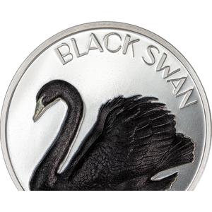Cook Islands / Silver Two Ounces 2023 Black Swan - reverse photo