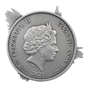 Cook Islands / Silver Five Ounces 2023 Hedwig - obverse photo