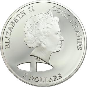 Cook Islands / Five Dollars Silver 2013 PGA Tour - Hole in One - obverse photo