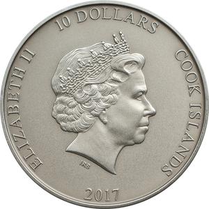 Cook Islands / Silver Two Ounces 2017 Thor’s Hammer Mjöllnir - obverse photo