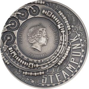 Cook Islands / Silver Three Ounces 2022 Steampunk - Nautilus - obverse photo