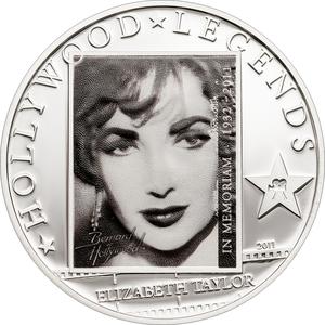 Cook Islands / One Dollar 2010 Elizabeth Taylor - reverse photo