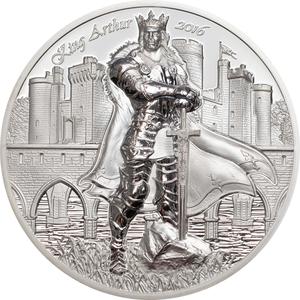 Cook Islands / Silver Two Ounces 2016 King Arthur - reverse photo
