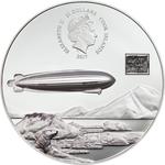 Silver Three Ounces 2017 Anniversary of Graf Zeppelin: Photo Coin, Cook Islands, Silver Three Ounces 2017 Anniversary of Graf Zeppelin / thumbnail
