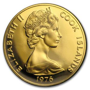 Cook Islands / One Hundred Dollars 1976 US Bicentennial - obverse photo