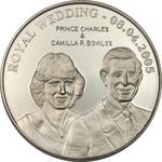 One Dollar 2005 Royal Wedding - Charles and Camilla: Photo Coin, Cook Islands, One Dollar 2005 Royal Wedding - Charles and Camilla / thumbnail