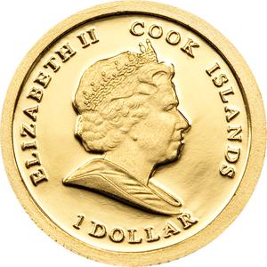 Cook Islands / Gold Half Gram 2010 Barack Obama - obverse photo