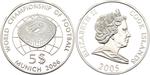 Silver Twenty Grams 2005 World Championship of Football: Photo Coin, Cook Islands, Silver Twenty Grams 2006 World Championship of Football / thumbnail